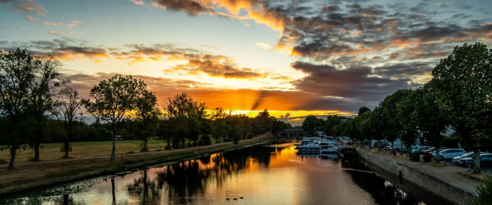 Port de Blain au coucher du soleil