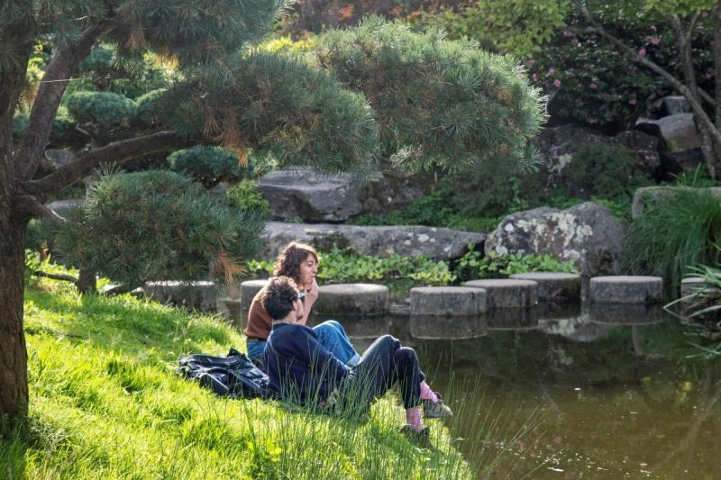 Deux amoureux au bord de l'eau