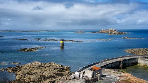 Vue de la mer à partir de la Chapelle Ste Barbe